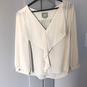 Maeve (Anthropologie) front ruffle blouse